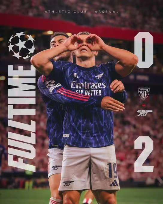 Arsenal porazil Athletic Bilbao 2:0 a v Lize mistrů tak vítězně začal.